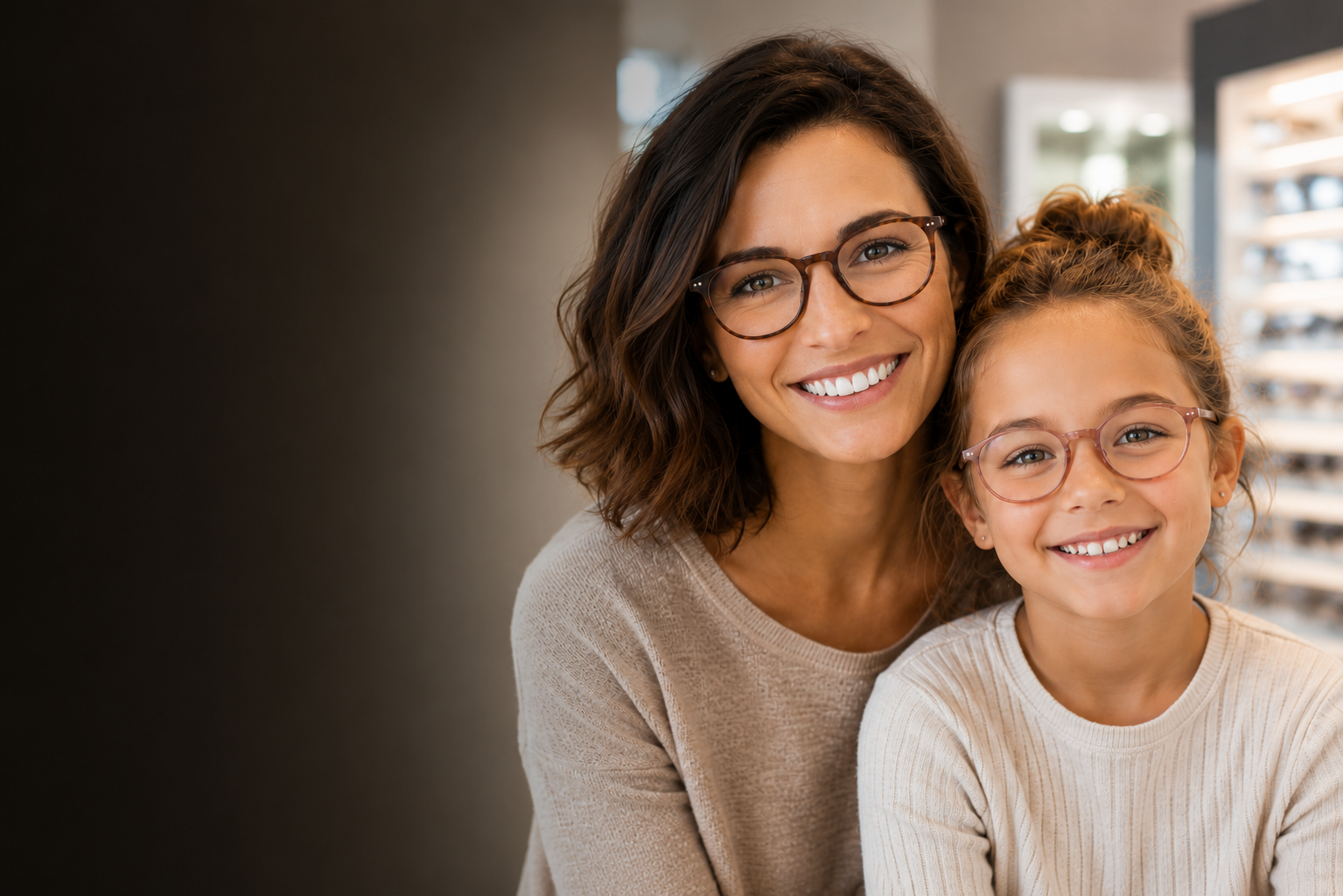 Femme portant des lunettes devant un écran
